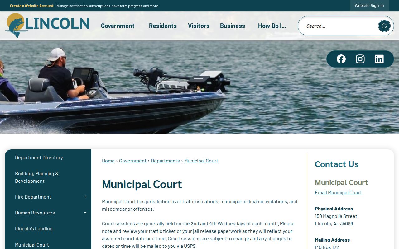 Lincoln criminal history source for municipal court and warrant records
