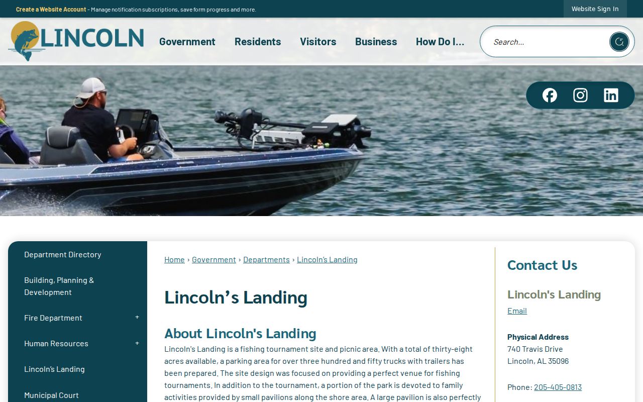 Lincoln criminal history community context at Lincoln's Landing